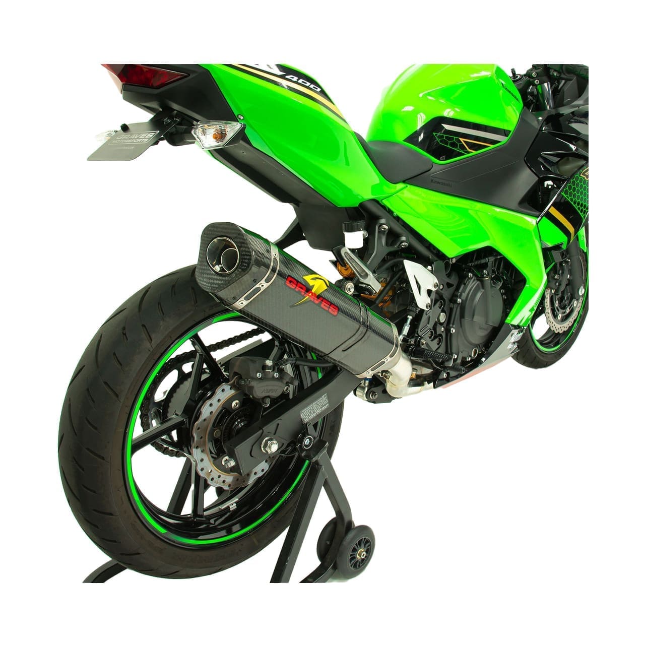 Graves Motorsports Works2 Full Exhaust, Ninja 400/500